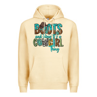Pina Colada boots and bling its a cowgirl thing Premium Hoodie - texasbilliewilder