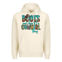 Tofu boots and bling its a cowgirl thing Premium Hoodie - texasbilliewilder
