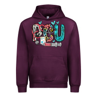 Mauve Wine pcu Urban Hoodie - Zillion Design Studio