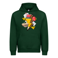 Forest Green teacher lightning bolt Urban Hoodie - texasbilliewilder