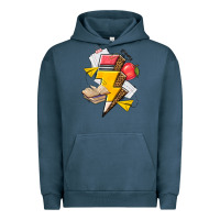 Pigment Midnight Navy teacher lightning bolt Urban Hoodie - texasbilliewilder