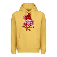 Antique Gold happy valentine's day gnomes with sunflower Premium Hoodie - RanaPortraitStore
