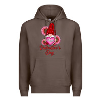 Coffee happy valentine's day gnomes with sunflower Premium Hoodie - RanaPortraitStore