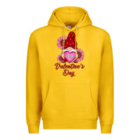 Lemon happy valentine's day gnomes with sunflower Premium Hoodie - RanaPortraitStore