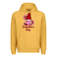 Mustard happy valentine's day gnomes with sunflower Premium Hoodie - RanaPortraitStore