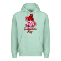 Seafoam happy valentine's day gnomes with sunflower Premium Hoodie - RanaPortraitStore