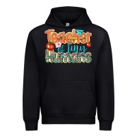 Foreset Green teacher of tiny humans Urban Hoodie - texasbilliewilder