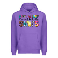 Purple don t worry i ve had both my shots Premium Hoodie - Zillion Design Studio