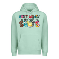 Seafoam don t worry i ve had both my shots Premium Hoodie - Zillion Design Studio