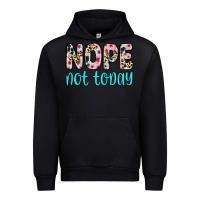 Black nope not today Urban Hoodie - Zillion Design Studio