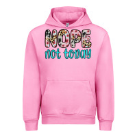 Fuchsia Pink nope not today Urban Hoodie - Zillion Design Studio