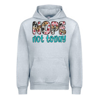 Heather Grey nope not today Urban Hoodie - Zillion Design Studio