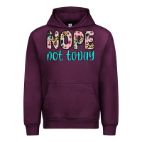 Mauve Wine nope not today Urban Hoodie - Zillion Design Studio