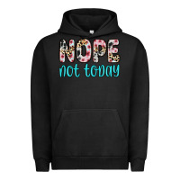 Pigment Black nope not today Urban Hoodie - Zillion Design Studio