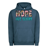 Pigment Midnight Navy nope not today Urban Hoodie - Zillion Design Studio