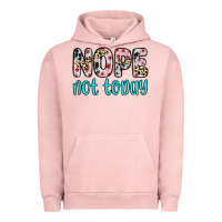 Pigment Salmon nope not today Urban Hoodie - Zillion Design Studio