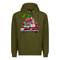 Army Green summer truck farm truck Premium Hoodie - Zillion Design Studio