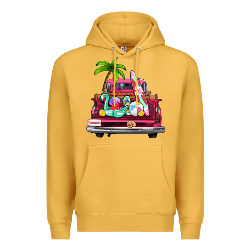 Summer Truck Farm Truck Premium Hoodie by Zillion Design Studio | Teevron