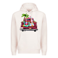 Pale Pink summer truck farm truck Premium Hoodie - Zillion Design Studio