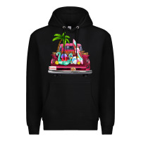 Black summer truck farm truck Premium Hoodie - Zillion Design Studio