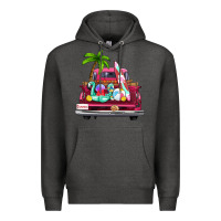 Charcoal Heather summer truck farm truck Premium Hoodie - Zillion Design Studio