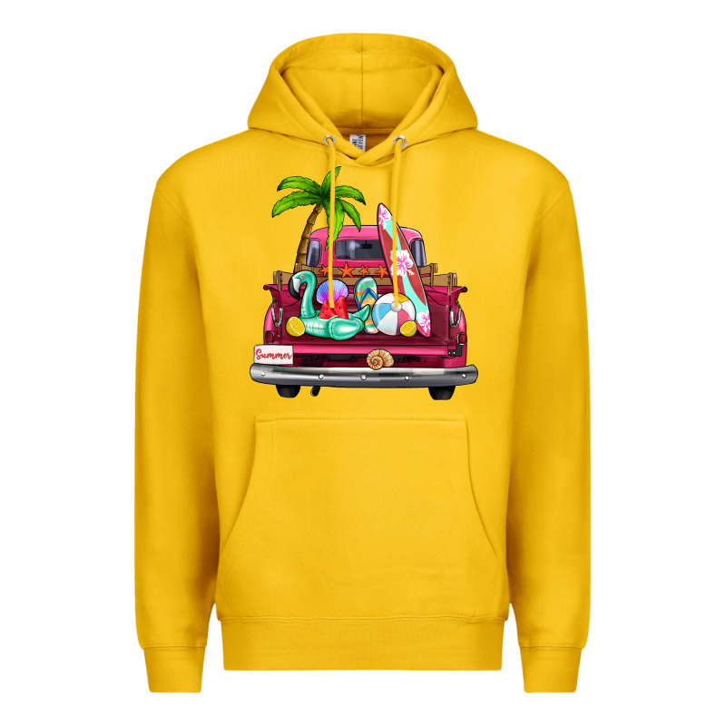 Summer Truck Farm Truck Premium Hoodie by Zillion Design Studio | Teevron