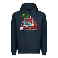 Navy summer truck farm truck Premium Hoodie - Zillion Design Studio
