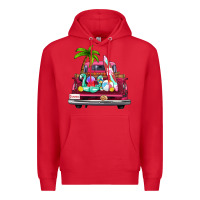 Red summer truck farm truck Premium Hoodie - Zillion Design Studio