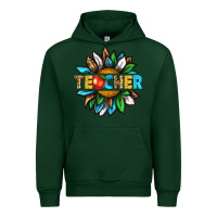 Forest Green teacher sunflower tbw Urban Hoodie - texasbilliewilder