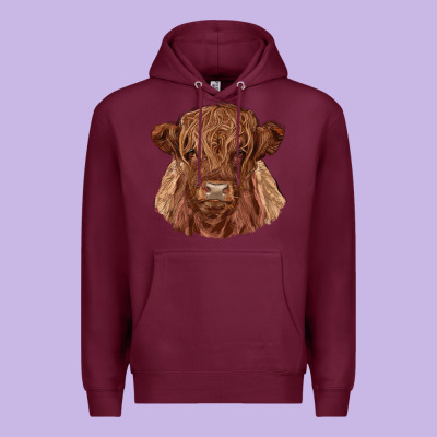 Highland Cow Premium Hoodie Designed By Ranaportraitstore