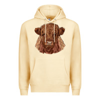 Pina Colada highland cow Premium Hoodie - RanaPortraitStore