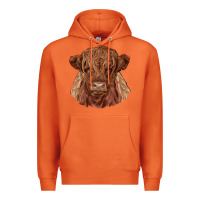 Carrot highland cow Premium Hoodie - RanaPortraitStore