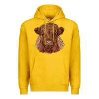 Lemon highland cow Premium Hoodie - RanaPortraitStore