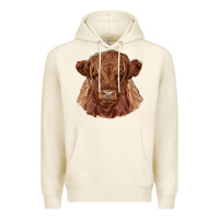 Tofu highland cow Premium Hoodie - RanaPortraitStore