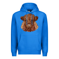 True Royal highland cow Premium Hoodie - RanaPortraitStore