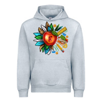 Heather Grey teacher sunflower Urban Hoodie - texasbilliewilder