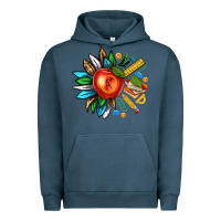 Pigment Midnight Navy teacher sunflower Urban Hoodie - texasbilliewilder