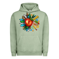 Pigment Oil Green teacher sunflower Urban Hoodie - texasbilliewilder