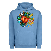 Pigment Pebble Blue teacher sunflower Urban Hoodie - texasbilliewilder