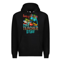 Black busy doing cool teacher stuff Premium Hoodie - texasbilliewilder