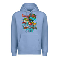 Colony Blue busy doing cool teacher stuff Premium Hoodie - texasbilliewilder