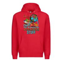 Red busy doing cool teacher stuff Premium Hoodie - texasbilliewilder