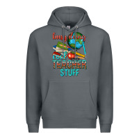 Rock busy doing cool teacher stuff Premium Hoodie - texasbilliewilder