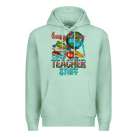 Seafoam busy doing cool teacher stuff Premium Hoodie - texasbilliewilder