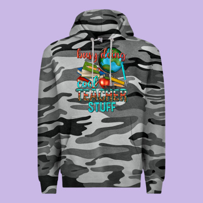 Busy Doing Cool Teacher Stuff Premium Hoodie Designed By Texasbilliewilder
