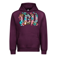 Mauve Wine icu intensive care unit Urban Hoodie - Zillion Design Studio