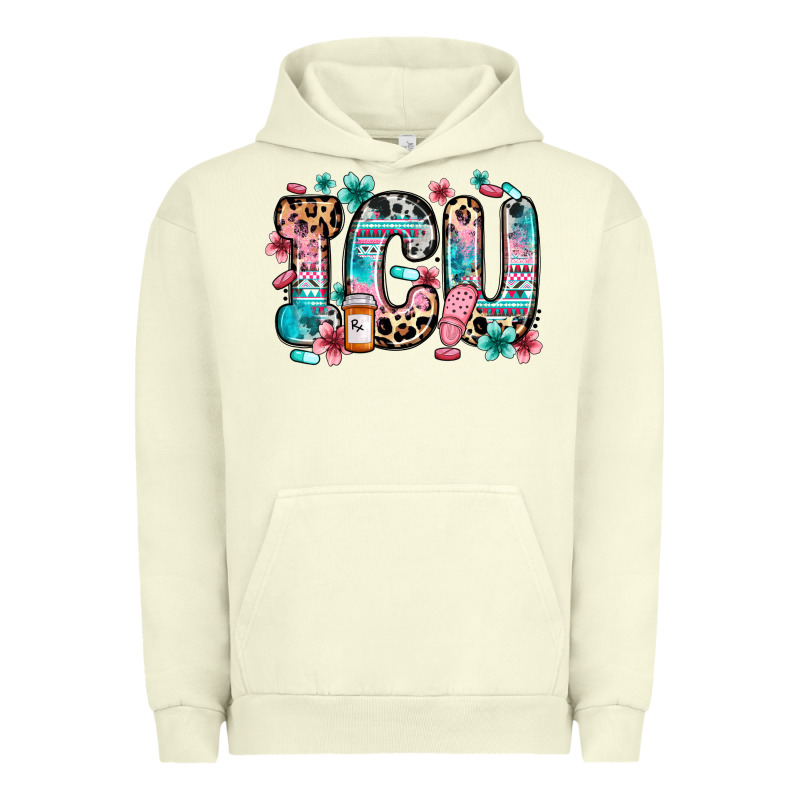 Icu Intensive Care Unit Urban Hoodie by Zillion Design Studio | Teevron