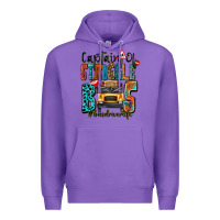 Purple captain of struggle bus busdriver life Premium Hoodie - texasbilliewilder