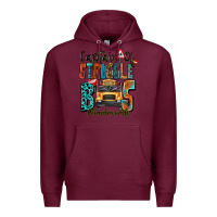 Burgundy captain of struggle bus busdriver life Premium Hoodie - texasbilliewilder