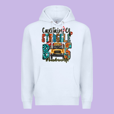 Captain Of Struggle Bus Busdriver Life Premium Hoodie Designed By Texasbilliewilder
